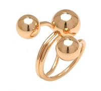 CHIZISX Bague ouverte à plusieurs cercles de taille réglable pour les amateurs de mode, accessoire élégant de fête, Métal, Aucune pierre précieuse