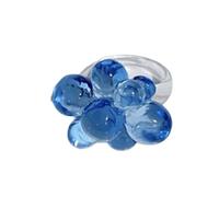 CHIZISX Bagues en acrylique exagérées avec perles de datation Texture acrylique pour ajouter une touche de couleur à n'importe quelle tenue, Acrylique, Aucune pierre précieuse
