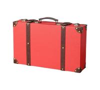 CHIZISX Coffre de rangement classique rétro avec coins renforcés - Design sans date - Deux tailles pour un emballage sécurisé et un affichage - Coffre robuste