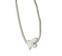 CHIZISX Collier et boucles d'oreilles vintage en forme de branche de colombes blanches symbolisant la paix et les espoirs avec cordon robuste pour un usage quotidien, taille unique, Acrylique, Pas de