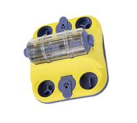 CHIZISX Jouet d'alimentation lente réglable pour animaux de compagnie encourageant les habitudes et l'intelligence d'entraînement facile à nettoyer modulaire Slow Food Wheel Toy