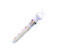 CHIZISX Lot de 10 stylos à bille multicolores à paillettes de 0,5 mm pour écrire, journal, bas de Noël