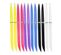 CHIZISX Lot de 12 stylos à bille avec ouvre-boîte - Encre bleue - Fournitures de papeterie pour étudiants