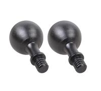 CHIZISX Lot de 2 adaptateurs de conversion professionnels à tête sphérique de 17 mm vers filetage 6,35 mm Montage en aluminium pour caméra d'action Photographie en aluminium