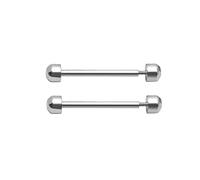 CHIZISX Lot de 2 tiges de tube à vis pour montre connectée pour bracelet de 16 mm, 18 mm, 20 mm, 22 mm, 22mm, Comme décrit, Pas de gemme
