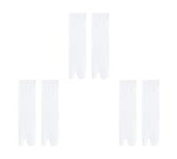 CHIZISX Lot de 3 paires de chaussettes à bout fendu pour femme - Milieu - Pour la plage - Séparation des orteils - Tenue décontractée, blanc, Taille unique