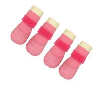 CHIZISX Lot de 4 paires de chaussures imperméables antidérapantes et respirantes pour animaux de compagnie pour petites races en plein air