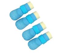 CHIZISX Lot de 4 paires de chaussures imperméables antidérapantes et respirantes pour animaux de compagnie pour petites races en plein air