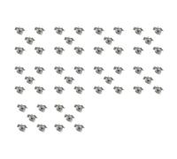 CHIZISX Lot de 50 breloques en alliage en forme de cheval pour la fabrication de bijoux, pendentifs robustes, accessoires de décoration, taille 25 x 21 mm, bijoux en alliage, taille unique, Comme