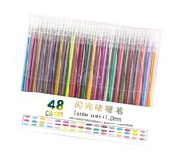 CHIZISX Marqueur gel coloré pour coloriage, journal, dessin, paillettes, stylo à paillettes de plusieurs couleurs pour la fabrication de cartes, loisirs créatifs, stylos scintillants