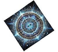 CHIZISX Nappe de divination pliable et pratique en velours facile à nettoyer - Convient pour les pratiques spirituelles - Nappe de divination