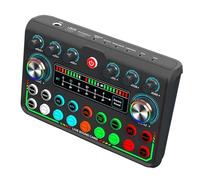 CHIZISX P99 Carte son de diffusion en direct Adaptateur audio Micro dynamique Configuration instantanée pour PC Gaming Rigs et équipement Carte son de qualité studio