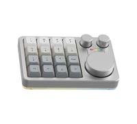 CHIZISX Petit clavier USB avec 16 touches, trois boutons, fonctions macros pour une installation facile, pas besoin de pilote large compatible avec un clavier de jeu