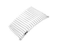 CHIZISX Pince à cheveux, 1 pièce/10 peignes à cheveux pour femme, accessoires en métal, peigne à cheveux pour mariée, voile de mariage, peigne à cheveux en épingle à cheveux