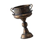 CHIZISX Pots de fleurs vintage en fer avec motif en relief pour intérieur ou extérieur