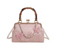 CHIZISX Sac de soirée sophistiqué brodé floral sac à bandoulière pour femme pour fête de mariage et bal de fin d'année, sac à bandoulière en dentelle perlée orientale, a, One Size