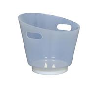 CHIZISX Seau à glace lumineux à LED en polypropylène solide de grande capacité, construction incassable, parfait pour les rassemblements en plein air, matériaux PP sûrs