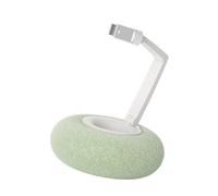 CHIZISX Support de téléphone rotatif réglable avec oreiller en peluche, bras double articulation pour regarder le niveau des yeux, soulager la fatigue du cou, support de téléphone avec plateau de