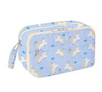 CHIZISX Trousse à crayons Capybara de grande capacité et multi-poches en tissu pour étudiants adultes voyage fournitures de bureau, l