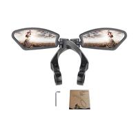 CHIZISX Vélo rotatif miroir pour un montage facile sur les vélos électriques de montagne et vélos assurant que les cyclistes installent rapidement le miroir