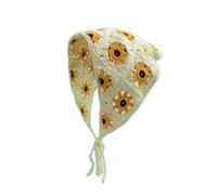 CHJAN Adorable bandeau triangle creux serviette femme printemps et été voyage littéraire photo cheveux écharpe