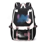 CHJIEXDEC Sac à Dos Stitch, Sac à dos pour Enfants, Sac à dos d'école Sac à Dos Scolaire, aux Enfants Adolescents avec 2 USB pour Garçons Filles