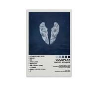 CHJYLDF Coldplay Poster d'histoires de fantômes avec couverture d'album, poster sur toile, décoration murale vintage, pour salon, chambre à coucher, 40 x 60 cm, sans cadre
