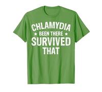 Chlamydia Been There Survived That T-Shirt, Homme, Herbe, S