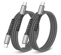 CHLANT Cable iPhone Cable USB C vers Lightning 1M 2Pack, Certifié MFi Câble Lightning Nylon Tressé iPhone Charger Cable Rapide Cordon Fil pour iPhone 14 13 12 11 Pro Max Mini XR XS X 8 7 Plus 6s 6 SE