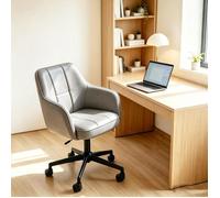 Chleby Fauteuil de Bureau Pivotante simili-cuir,Ergonomique,Réglable en Hauteur,Accoudoirs Design Moderne pour Salon ou Conference