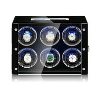 Chlier Remontoir de montre 2 4 6 9 avec rétroéclairage LED et télécommande, écran LCD, rotation TDP pour montres automatiques, parfait pour homme et femme