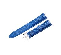 Chlikeyi Bracelet de montre en cuir de vachette motif lézard étanche pour femme homme 12-24 mm