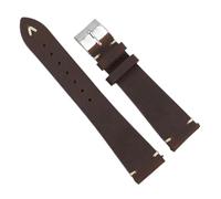 Chlikeyi Bracelet de montre en cuir de veau à changement de couleur Accessoires de bracelet de montre Bracelet en cuir à dégagement rapide 16-24mm, Café profond, 16 mm