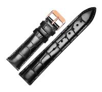 Chlikeyi Bracelet de montre en cuir véritable 18mm-22mm, Couleur 3, 19mm