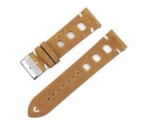 Chlikeyi Bracelet de montre en cuir véritable noir marron remplacement 18-24 mm accessoires de montres