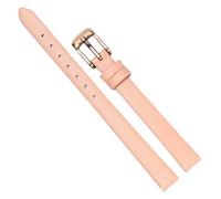 Chlikeyi Bracelet de montre en cuir véritable pour femmes, 6mm-22mm, mince, doux, Ultra fin, en cuir de vache, accessoires de chaîne de montre, Couleur 2, 6mm