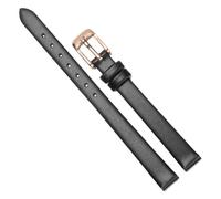 Chlikeyi Bracelet de montre en cuir véritable pour femmes, 6mm-22mm, mince, doux, Ultra fin, en cuir de vache, accessoires de chaîne de montre, Couleur 1, 6mm