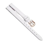 Chlikeyi Bracelet de montre petite taille ultra-mince en cuir souple bracelet de montre véritable femme chaîne de montre plaine 6-12mm, Or rose blanc, 6 mm