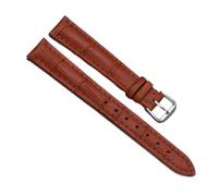 Chlikeyi Bracelet de montre universel petit bracelet de montre en cuir dames petit bracelet de taille 10-14mm, Argent marron clair 1, 10 mm