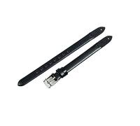 Chlikeyi Bracelet en cuir véritable pour femme Bracelet de montre 8mm, Noir 1, 8mm