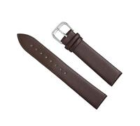 Chlikeyi Bracelets de montre en cuir souple 8-22mm pour hommes/femmes Bracelet de montre ceintures, Marron foncé, 14 mm