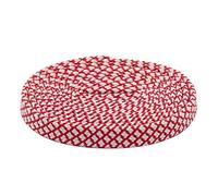 Chlikeyi Lacet Chaussures en toile bicolores Lacets plats décontractés, blanc rouge, 120 cm