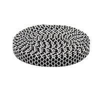 Chlikeyi Lacet Chaussures en toile bicolores Lacets plats décontractés, noir blanc, 120 cm