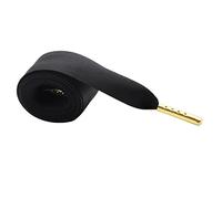 Chlikeyi Lacet Soie Élargissant Lacet Plat Dentelle Satin de Soie, or noir, 70 cm