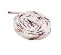 Chlikeyi Lacets plats en sergé métallique bicolore, Couleur, 120 cm