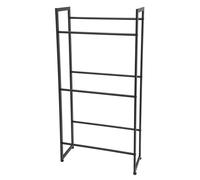 chlisuky Étagère pour caisses à boissons pour 3 caisses, étagère en métal | Acier au carbone noir avec trois niveaux, capacité de charge d'environ 50 kg chacun; 71 x 30 x 140 cm comme support de caisse