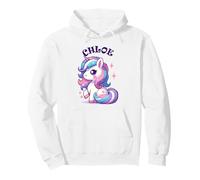 Chloe Adorable Motif Licorne pour Fille Nom Chloe Sweat à Capuche
