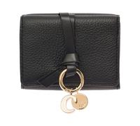 Chloé - Alphabet Tri-Fold Wallet - Femme - Accessoires - Noir - Taille: ONE Size