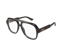 Chloé - Aviator Optical Frame - Femme - Accessoires - Gris - Taille: 56 MM