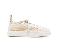 Chloé - Baskets Beige en Soie et Nylon - Femme - Chaussures - Beige - Taille: 37 EU